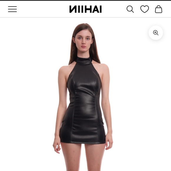 Niihai Dresses & Skirts - Black Halter Mini Dress